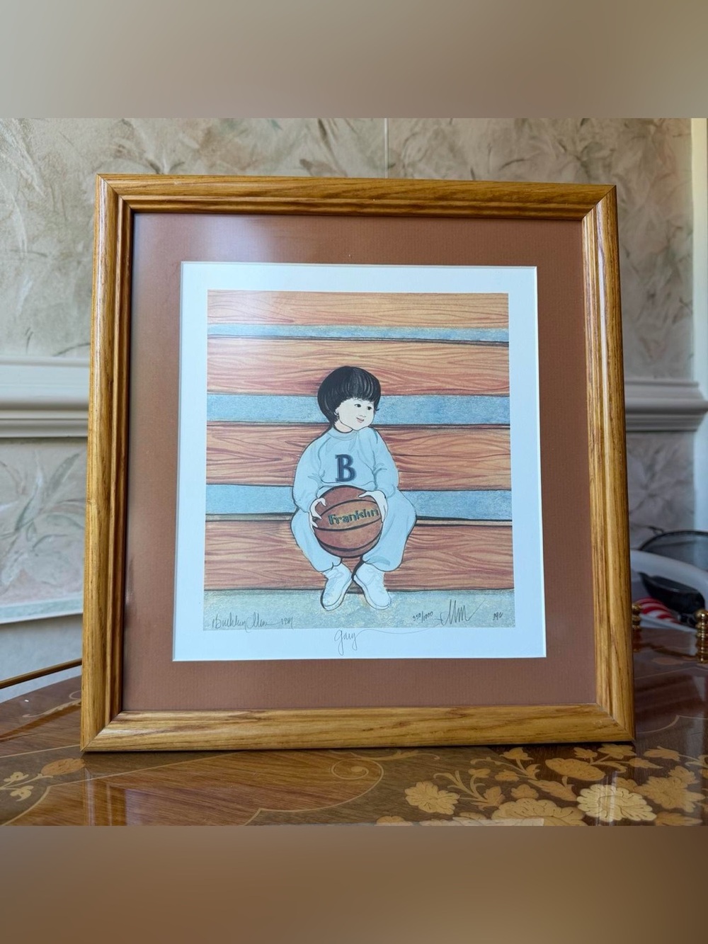 Pat Buckley Moss - Bradley Hand Signed Limited Edition Offset Lithograph Framed